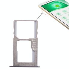 Vassoio scheda SIM + vassoio scheda micro SD per Asus Zenfone 3 Max ZC553KL (nero)