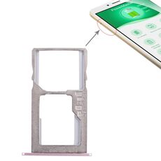 Vassoio scheda SIM + vassoio scheda micro SD per Asus Zenfone 3 Max ZC553KL (rosa)