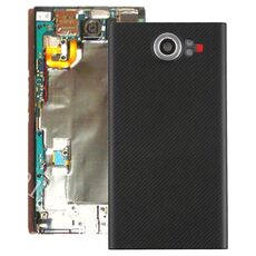 Cover posteriore con obiettivo della fotocamera per Blackberry Priv (versione USA) (nero)