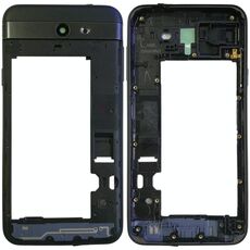 Per Galaxy J7 V J727V (Verizon) Telaio alloggiamento posteriore (nero)