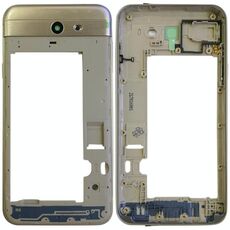 Per Galaxy J7 V J727V (Verizon) Telaio alloggiamento posteriore (oro)