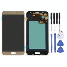 Schermo LCD originale Super AMOLED per Galaxy J7 Duo / J720 con assemblaggio completo di digitalizzatore (oro)