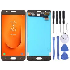 Schermo LCD OEM o Galaxy J7 Prime 2 / G611 con assemblaggio completo di digitalizzatore (oro)
