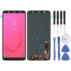 Schermo LCD originale Super AMOLED per Galaxy J8 (2018), J810F/DS, J810Y/DS, J810G/DS con digitalizzatore assemblaggio completo (nero)