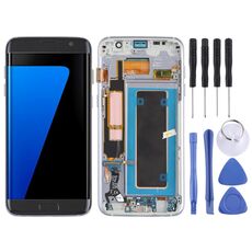 Schermo LCD in materiale Super AMOLED originale e assemblaggio completo del digitalizzatore (con telaio / cavo flessibile della porta di ricarica / cavo flessibile del pulsante di accensione / cavo flessibile del pulsante del volume) per Galaxy S7 Edge /