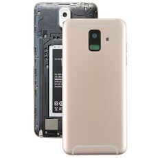 Cover posteriore per Galaxy A6 (2018) / A600F con tasti laterali e obiettivo della fotocamera (oro)