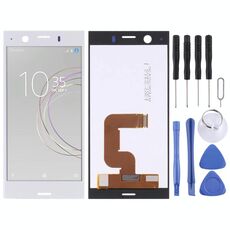 Schermo LCD OEM per Sony Xperia XZ1 Compact con assemblaggio completo di digitalizzatore (argento)