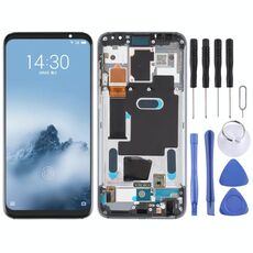 Schermo LCD originale per Meizu 16/16th / M882H / M882Q Digitizer Assemblaggio completo con cornice (nero)