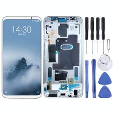 Schermo LCD originale per Meizu 16/16th / M882H / M882Q Digitizer Assemblaggio completo con cornice (bianco)