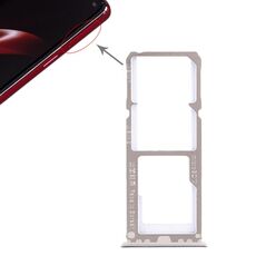 Per OPPO A3 2 x vassoio per scheda SIM + vassoio per scheda Micro SD (blu)