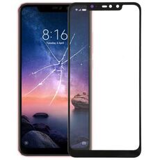 Lente in vetro esterno per schermo anteriore per Xiaomi Redmi Note 6 Pro (nero)