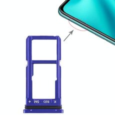 Per OPPO R15 Vassoio scheda SIM + Vassoio scheda SIM/Vassoio scheda Micro SD (blu)