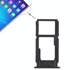 Per OPPO R11 Vassoio per schede SIM + Vassoio per schede SIM/Vassoio per schede Micro SD (nero)