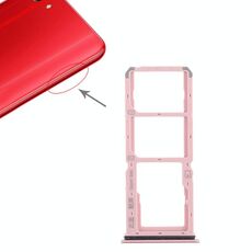 Per Vivo Y83 2 x vassoio per scheda SIM + vassoio per scheda Micro SD (rosso)