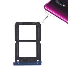 Per OPPO R17 2 x vassoio per schede SIM (blu)