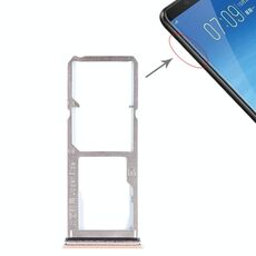 Per Vivo Y75 2 x vassoio per scheda SIM + vassoio per scheda Micro SD (oro)