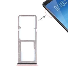 Per Vivo Y75 2 x vassoio per scheda SIM + vassoio per scheda Micro SD (oro rosa)