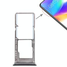Per Vivo Y85 / Z1 / Z1i / V9 Youth / V9 2 x vassoio per scheda SIM + vassoio per scheda micro SD (nero)