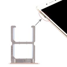 Per Vivo X6S 2 x vassoio per schede SIM (oro)
