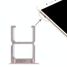 Per Vivo X6S 2 x vassoio per schede SIM (oro rosa)