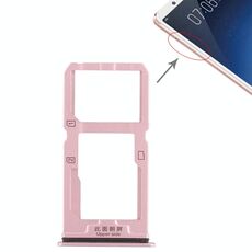 Per Vivo X20 Vassoio per schede SIM + Vassoio per schede SIM / Vassoio per schede Micro SD (oro rosa)