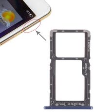 Vassoio scheda SIM + vassoio scheda SIM / vassoio scheda micro SD per Xiaomi Pocophone F1 (blu)