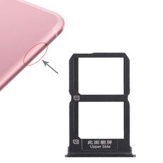 Per Vivo X9s 2 x vassoio per scheda SIM (nero)