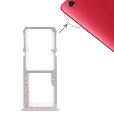 Per OPPO A1 2 x vassoio per scheda SIM + vassoio per scheda Micro SD (oro rosa)