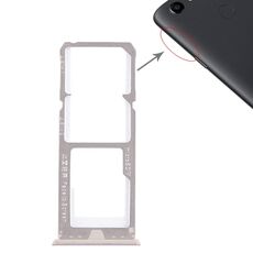 Per OPPO A73 / F5 2 x vassoio per scheda SIM + vassoio per scheda Micro SD (oro)