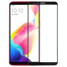 Per OPPO R11s Lente in vetro esterno per schermo anteriore (nero)