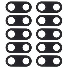 Copriobiettivo per fotocamera posteriore da 10 PC per Nokia 3 (nero)