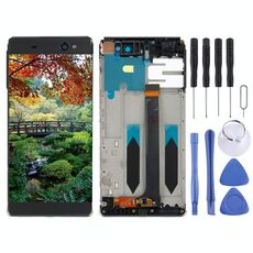 Schermo LCD OEM per Sony Xperia XA Ultra / C6 / F3211 / F3212 / F3215 / F3216 / F3213 Digitizer Assemblaggio completo con cornice (nero)
