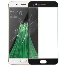 Per OPPO R11 Obiettivo di vetro esterno dello schermo anteriore (nero)