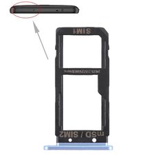 Vassoio scheda SIM + Vassoio scheda SIM / Vassoio scheda micro SD per HTC U Ultra (blu)