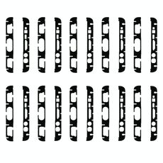 10 adesivi per alloggiamento anteriore per Galaxy Note FE, N935, N935F/DS, N935S, N935K, N935L