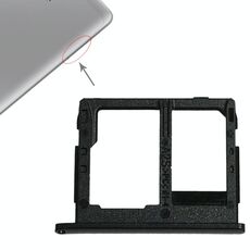 Vassoio scheda SIM per Galaxy Tab A 8.0 / T380 / T385 + vassoio scheda Micro SD (nero)