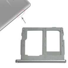 Per Galaxy Tab A 8.0 / T380 / T385 Vassoio scheda SIM + Vassoio scheda Micro SD (grigio)