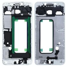 Per Galaxy C5 Alloggiamento frontale Cornice per cornice LCD (bianca)