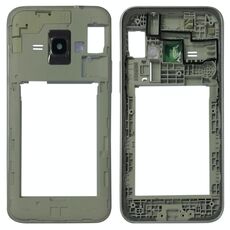 Per Galaxy J1 (2016) / Express 3 / Galaxy Amp 2 / J120F / J120A / J120H / J120M / J120M / J120T Cornice con cornice centrale (argento)