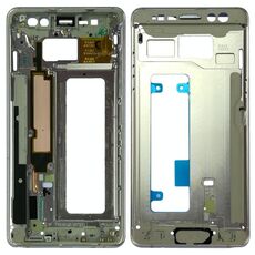 Per Galaxy Note FE, N935, N935F/DS, N935S, N935K, N935L Cornice con cornice centrale (oro)