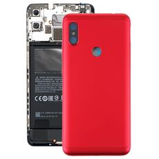 Coperchio posteriore della batteria con tasti laterali per Xiaomi Redmi Note 6 Pro (rosso)