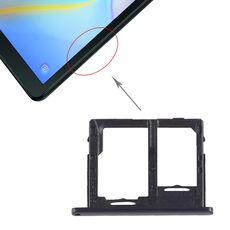 Per Galaxy Tab A 10,5 pollici T595 (versione 4G) Vassoio per scheda SIM + Vassoio per scheda Micro SD (Nero)