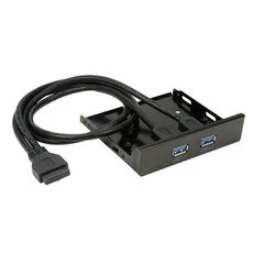 Hub dati sul pannello frontale da 3,5 pollici USB 3.0 a 2 porte per PC
