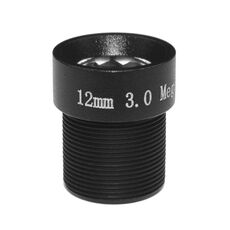 Weesee 3MP 12mm M12 Angolo di visione orizzontale 26,2 gradi, obiettivo CCTV con scheda IR Lris fisso F2.0 per telecamera di sicurezza HD