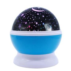Stelle Cielo stellato LED Batteria Proiettore di luce notturna USB Luminaria Moon Novità Lampada da tavolo da notte per bambini (blu)