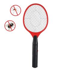 Racchetta a mano Zanzara Swatter Insetti Giardino domestico Pest Bug Fly Mosquito Zapper Swatter Killer Scacciamosche elettrico (rosso)
