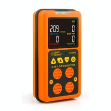 ST8900 4 in 1 Toxic Gas CO monossido di carbonio Detector solfuro di idrogeno H2S Ossigeno Display LCD combustibile gas di prova Monitor, Suono Luce allarme di vibrazione, CN Plug