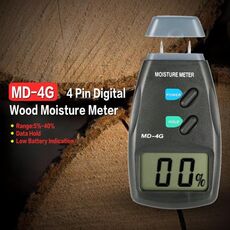 Misuratori di umidità del grano del suolo LCD digitale MD-4G 4 pin Misuratore di umidità per legno