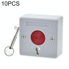 10 PCS NC NO Opzioni segnale Allarme di sicurezza Accessori Pulsante Pulsante antipanico Interruttore di emergenza allarme antincendio