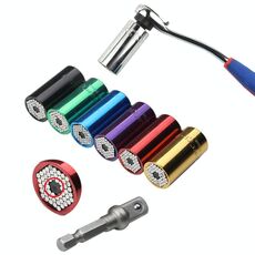 2 pezzi / set set di chiavi dinamometriche universali manicotto a bussola 7-19mm trapano elettrico a cricchetto boccola chiave chiave magica multi utensili